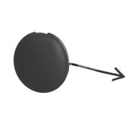 Unifizz Crochet de remorquage de pare-chocs avant non apprêté pour voiture - Trou de rechange 71104-TF0-000 pour Honda Jazz Fit GE 2008-2010 - Noir mat