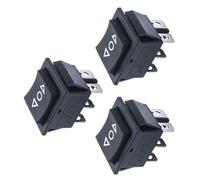 Unifizz DC12 V 6 broches 3 positions DPDT Interrupteur à bascule à polarité inversée Interrupteur d'alimentation à réinitialisation automatique (ON)/Off/(ON)