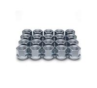 Unifizz Écrous de roue à filetage 1/2"-20 pour roues de rechange ou d'usine - 20 écrous de roue chromés - Sièges glands à extrémité ouverte - Acier au carbone - 1304-1S-20AM