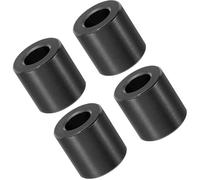 Unifizz Entretoises en Aluminium Noir M10, 4Pcs Tubes d'Entretoise Métalliques Ronds 10,5mm DI x 20mm DE x 20mm Longueur Entretoises en Aluminium Non Filetées pour Assemblages de Vis-Boulons M10