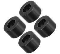 Unifizz Entretoises en Aluminium Noir M10, 8 Pièces Tubes d'Entretoise Métalliques Ronds 10,5mm DI x 20mm DE x 12mm Longueur Entretoises en Aluminium Non Filetées pour Assemblages de Vis-Boulons M10