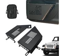 Unifizz Jeep Wrangler JK JKU 2007-2018 Boîte de rangement en métal pour porte avant robuste, poches de rangement sécurisées pour porte Jeep, acier résistant à la rouille, accessoires d'extension