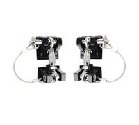 Unifizz JK Kit de verrouillage de capot pour Je-e-p Wrangler JK JKU, acier inoxydable, 2007-2018, noir