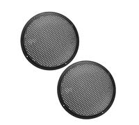 Unifizz Lot de 2 cache-haut-parleurs en plastique pour caisson de basses - 20,3 cm - Noir