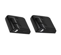 Unifizz Lot de 2 projecteurs de logos pour portières de voiture Ala-ba-ma Crim-son Tide - Projecteurs LED universels sans fil pour portières de voiture pour tous les modèles de voitures UA