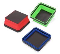 Unifizz Lot de 3 plateaux magnétiques pliables - Bols carrés en silicone de 10,8 cm
