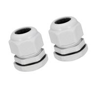 Unifizz Lot de 4 presse-étoupes PG21 - Connecteur de fil fileté durable avec écrou de verrouillage pour câble de 13 à 18 mm de diamètre - Blanc