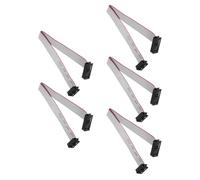 Unifizz Lot de 5 câbles plats IDC de 10 à 16 broches, pas de 2,54 mm, largeur de 12 mm, longueur 20 cm, connecteur FC vers FC, câble de démarrage de type A pour carte mère, imprimante 3D, écran LED