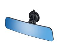 Unifizz Rétroviseur intérieur universel sans cadre bleu de 12 pouces avec grand angle panoramique monté sur le pare-brise, grand rétroviseur anti-éblouissement, pour voiture, bateau, camion, SUV