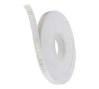 Unifizz Ruban de satin blanc fin de 1,9 cm avec inscription Love is Eternal 45,2 m pour emballage cadeau, bouquet, Saint-Valentin, décoration de fête de mariage