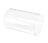 Unifizz Tube rond rigide en acrylique transparent de 115 mm x 120 mm x 200 mm de long pour lampes et lanternes, système de refroidissement par eau