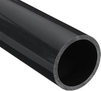 Unifizz Tuyau en PVC 53,6 mm ID 63 mm DE 350 mm Longueur Rond Plastique Rigide Tube Résistant aux impacts pour tuyau de drainage, manchon de câble (Gris foncé)