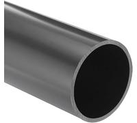 Unifizz Tuyau en PVC, diamètre intérieur 57 mm, diamètre extérieur 63 mm, longueur 200 mm, tube en plastique rigide rond, haute résistance aux chocs, pour tuyau de vidange, manchon de câble (gris