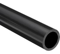 Unifizz Tuyau en PVC rond en plastique rigide résistant aux impacts pour tuyau de vidange - 19,4 mm x 25 mm x 350 mm de long (gris foncé)