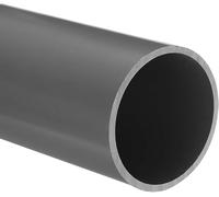 Unifizz Tuyau en PVC rond en plastique rigide résistant aux impacts pour tuyau de vidange Gris clair 57 mm x 63 mm x 200 mm