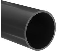 Unifizz Tuyau rond en plastique rigide résistant aux impacts pour tuyau de vidange - 67,8 mm x 75 mm x 200 mm de long (gris clair)
