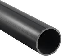 Unifizz Tuyau rond en PVC rigide résistant aux impacts pour tuyau de vidange - 36 mm x 40 mm x 500 mm (DI x DE x L) (noir)