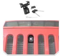 Unifizz Verrou de capot de voiture pour Jeep Wrangler JK JKU 2007-2017 pour Sahara Sport Rubicon & pour Unlimited - Sécurité et antivol