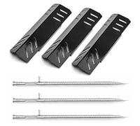 Uniflasy Pièces de rechange pour barbecue Pit Boss Memphis Ultimate 4 en 1, brûleur en acier inoxydable, plaque chauffante en acier porcelaine, pour fumoir Pit Boss et barbecues au charbon de bois