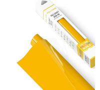 UNIFLEX® A - Flex de découpe Thermocollant Ecologique pour marquage sur textile : jaune moyen - Sans solvant -Fabriqué en France