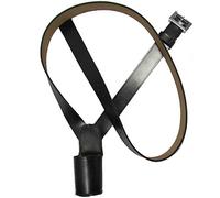 Uniform Store London Ceinture croisée, porte-drapeau, support de drapeau de ceinture, épaule gauche noire R1827, Noir , taille unique