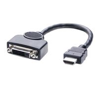 Uniformatic 14524, 0,2 m, HDMI Type A (Standard), DVI-D, Mâle, Mâle, Droit