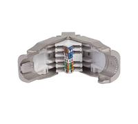 UNIFORMATIC Connecteur Réseau Rapide RJ45 CAT 6A Blindage FTP avec Clip Connexion sans Outils Contacts Auto Dénudants pour Câble Réseau LAN Ethernet 10Gbit/s