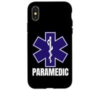 Uniforme ambulancier ambulancier EMT EMT EMS Star of Life Coque pour iPhone X/XS