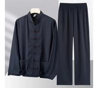 Uniforme chinois Taichi pour hommes, costume Kung Fu brodé, chemise + pantalon, vêtements traditionnels chinois Wushu pour hommes 5