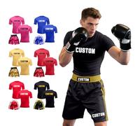 Uniforme de Boxe Personnalisés avec Texte Personnalisé (FR/ES, Alpha/Lettres, Taille Unique, Taille Normale, Taille Normale, Adulte)