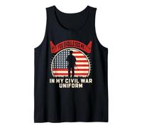 Uniforme de Guerre Civile Histoire Buff Reenactor Humour Citation Design Débardeur