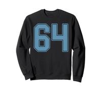 Uniforme de Joueur numéro 64 en Jersey Bleu Clair #64 Sweatshirt