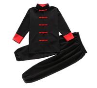 Uniforme de Kung Fu, vêtements traditionnels for garçons et filles, Costume Wushu, ensemble haut et pantalon, tenue de scène folklorique Tai Chi pour Tai Chi, Arts Martiaux(Style 5,150 140-150cm)