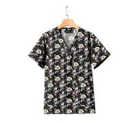 Uniforme de Noël imprimé, chemise à manches courtes, blouse chirurgicale, vente en gros, vêtements travail for médecins et infirmières, femmes hommes, dentistes Pour Hôpitaux, Cliniques(Color9,M)