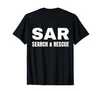 Uniforme de Recherche et de Sauvetage SAR réponse d'urgence Back Print T-Shirt