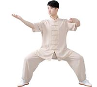 Uniforme De Tai Chi Uniformes Traditionnels Chinois pour Tai Chi Et Wing Chun Costume, Hommes Femme Costume De Tang Chinois Traditionnel, Convient Aux Exercices Matinaux E,XXL
