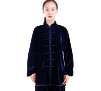 Uniforme de Taichi en velours épais d'hiver, costume d'arts martiaux extensible unisexe, vêtements de Kung Fu, exercices traditionnels chinois du matin, vêtements à manches mi-longues, pantalon de cos