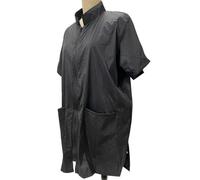 Uniforme Imperméable pour Toiletteuse Animaux Nylon Blouse de Toilettage Antistatique Tablier Pratique pour Salon et,Peignoir de toiletteur pour animaux, fermeture éclair intégrale, couleur unie, adap