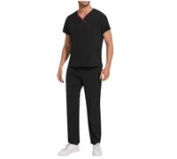 Uniforme Médicale Homme Ensemble Haut Et Pantalons + Blouse Medicale Hommes Vêtements de Travail Uniformes Tenue Aide Soignante Professionnelle Infirmière Esthétique Tenue Infirmiere Professionnelle