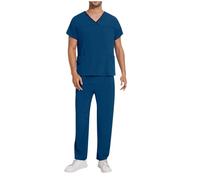Uniforme Médicale Homme Ensemble Haut Et Pantalons + Blouse Medicale Hommes Vêtements de Travail Uniformes Tenue Aide Soignante Professionnelle Infirmière Esthétique Tenue Infirmiere Professionnelle