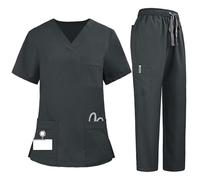 Uniforme Médicale Unisexes Ensemble: Haut et Pantalons + Blouse Medicale Femme/Homme - Tenue Aide Soignante Professionnelle Vêtement médical