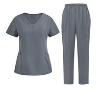 Uniforme Médicale Unisexes Ensemble: Haut et Pantalons + Blouse Medicale Femme/Homme - Tenue Aide Soignante Professionnelle