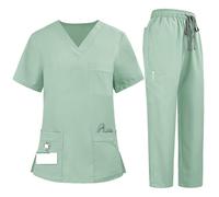 Uniforme Médicale Unisexes Ensemble: Haut et Pantalons + Blouse Medicale Femme/Homme - Tenue Aide Soignante Professionnelle