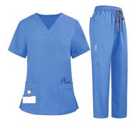 Uniforme Médicale Unisexes Ensemble: Haut et Pantalons + Blouse Medicale Femme/Homme - Tenue Aide Soignante Professionnelle