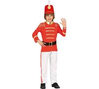 Uniforme sportif Majorette Enfants Costume Carnaval Veste Pantalon Ceinture Parade Festif, Taille : 140/146 Couleur : Rouge