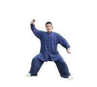 Uniforme Tai Chi en coton, vêtements Wushu Kung Fu for enfants et adultes, costume Wing Chun des Arts martiaux, costume Tang de Performance Taichi, Taiji pour Tai Chi, Arts Martiaux(Blue,XXS)