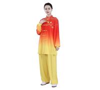 Uniforme unisexe en coton mélangé pour l'exercice du matin à manches longues, tenue de Tai Chi et de Kung Fu, combinaison en coton et lin pour le yoga, tenue d'arts martiaux XL