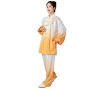 Uniforme unisexe en coton mélangé pour l'exercice du matin à manches longues, tenue de Tai Chi et de Kung Fu, combinaison en coton et lin pour le yoga, tenue d'arts martiaux XL