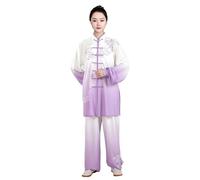 Uniforme unisexe en coton mélangé pour l'exercice du matin à manches longues, tenue de Tai Chi et de Kung Fu, combinaison en coton et lin pour le yoga, tenue d'arts martiaux M