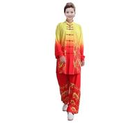 Uniforme unisexe en coton mélangé pour l'exercice du matin à manches longues, tenue de Tai Chi et de Kung Fu, combinaison en coton et lin pour le yoga, tenue d'arts martiaux L